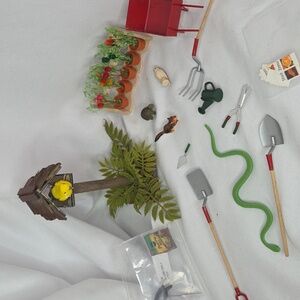 Doll House Garden Tools Bird House Animals Plants Wheel Barrow